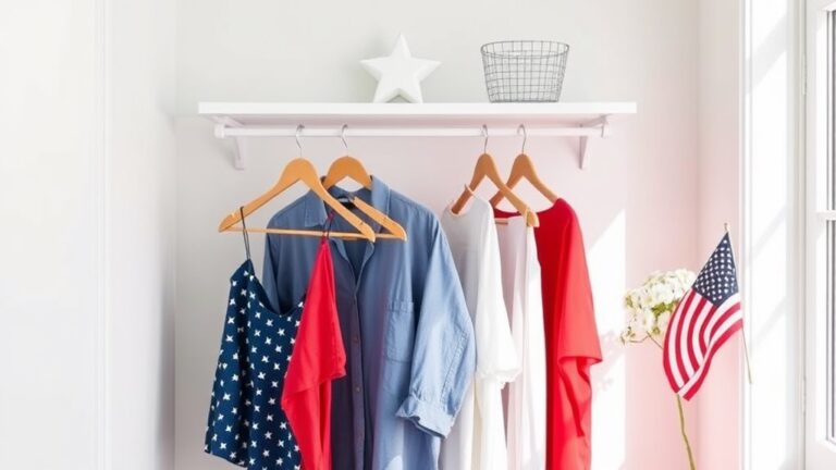 minimalist fourth of july decor