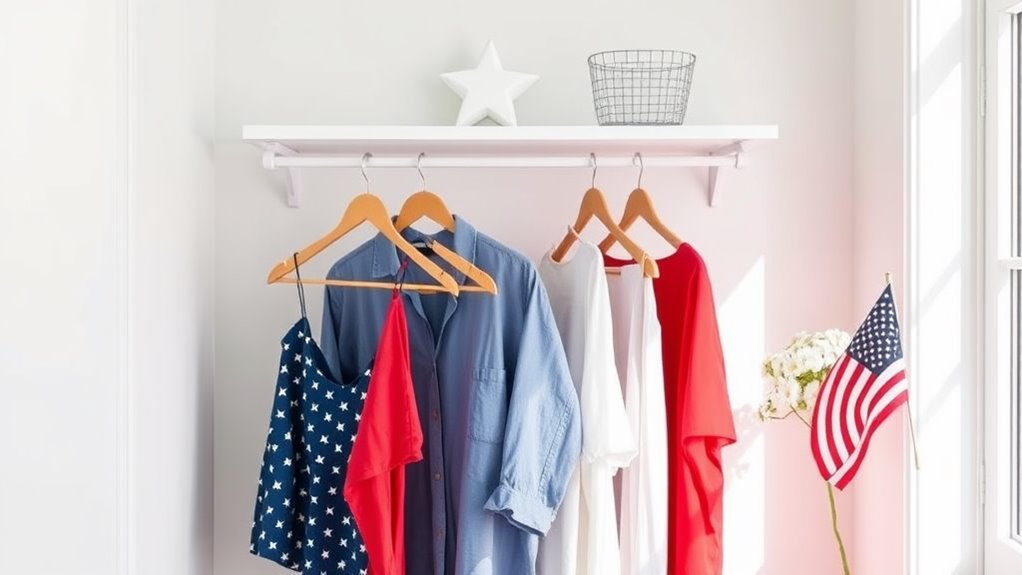minimalist fourth of july decor