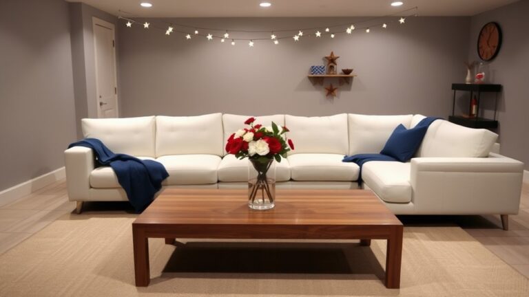 minimalist fourth of july decor