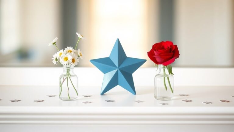 minimalist fourth of july decor