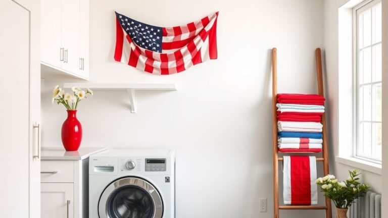 minimalist fourth of july decor