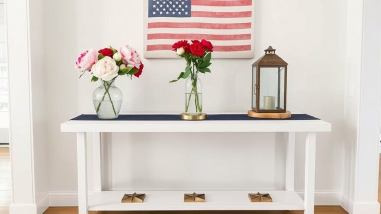 minimalist fourth of july decor