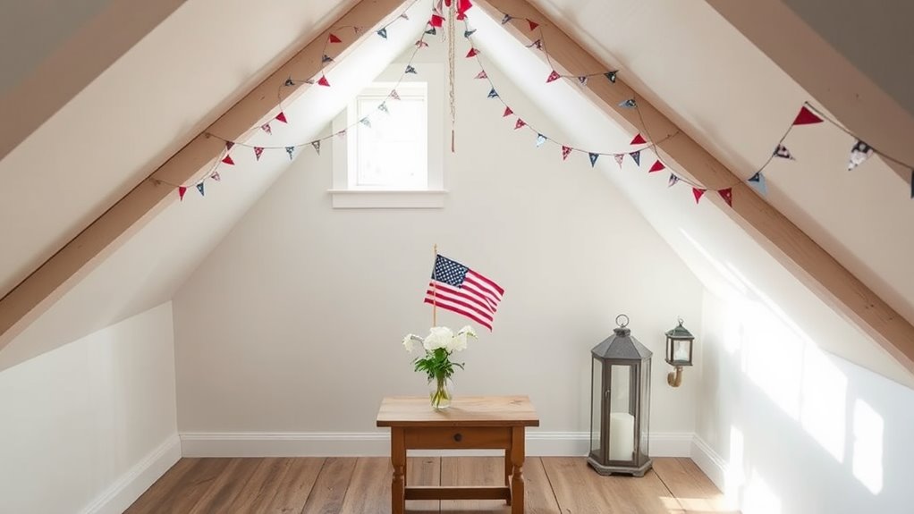 minimalist fourth of july decor