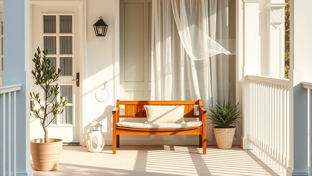 minimalist front porch decor