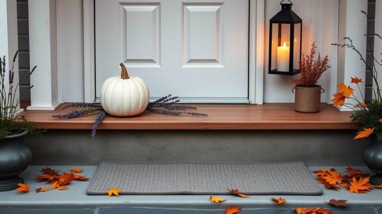 minimalist halloween porch decor