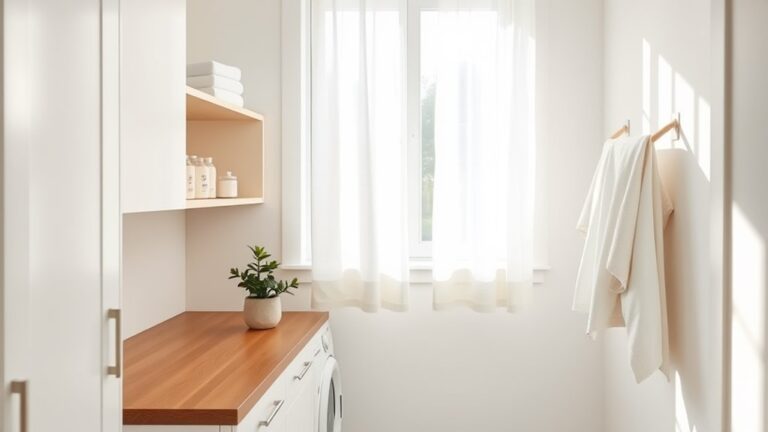 minimalist laundry room decor