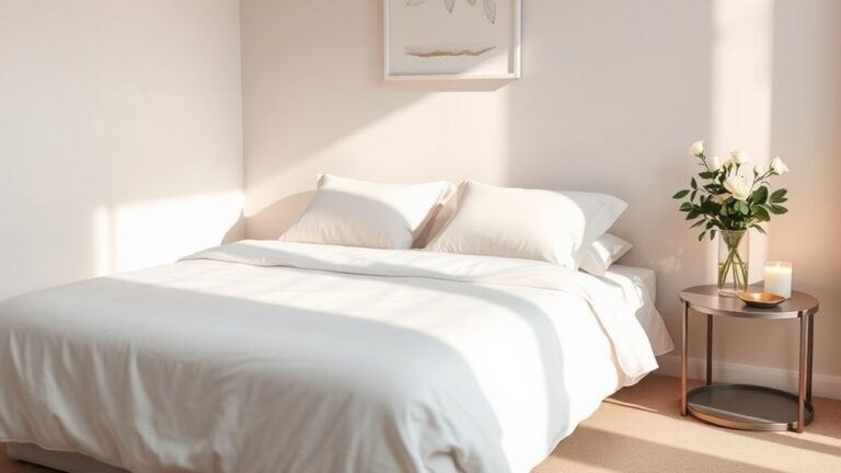 minimalist romantic bedroom decor