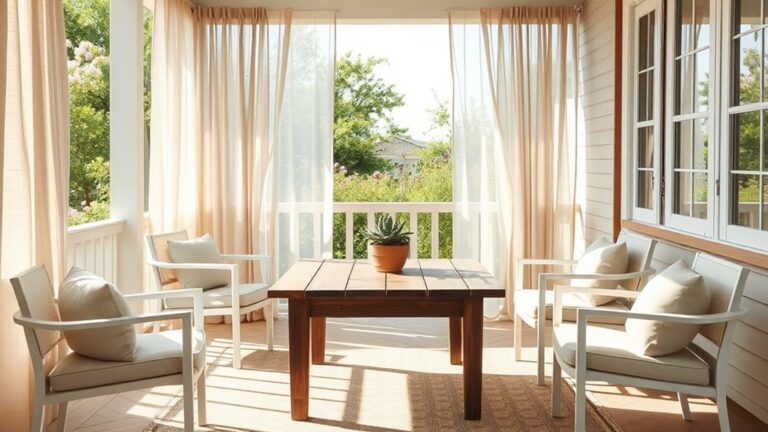 minimalist spring back porch