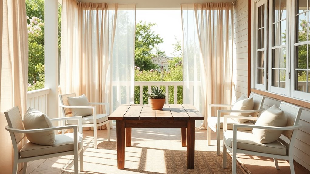 minimalist spring back porch