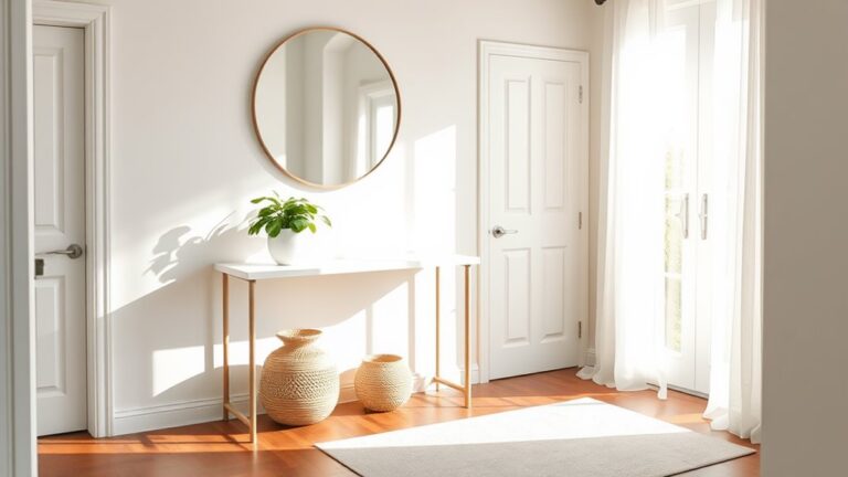 minimalist summer entryway decor