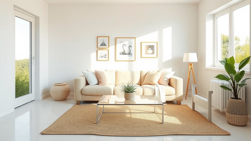 minimalist summer living room decor