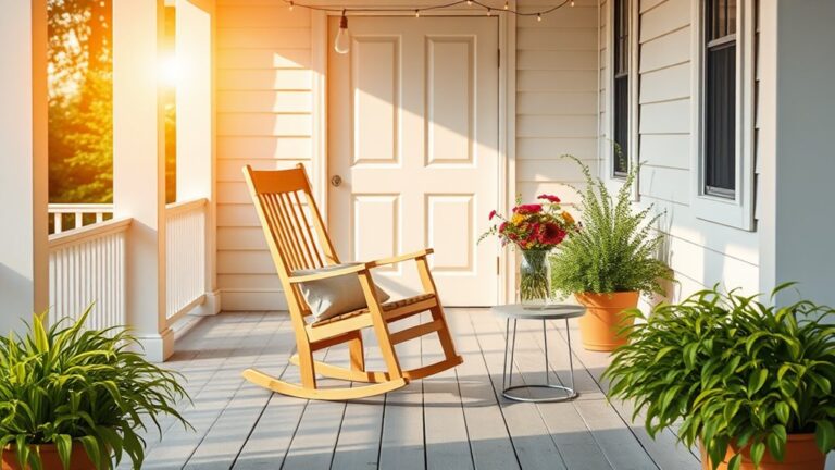 minimalist summer porch decor