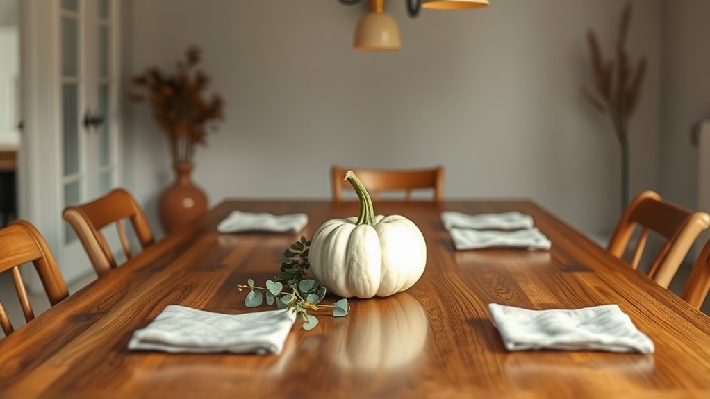 minimalist thanksgiving dining room