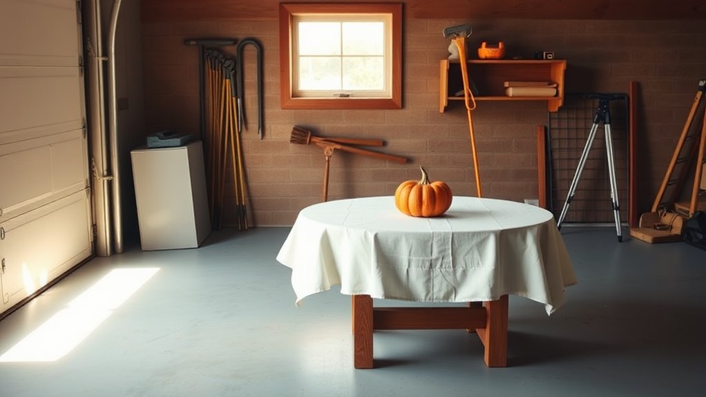 minimalist thanksgiving garage decor