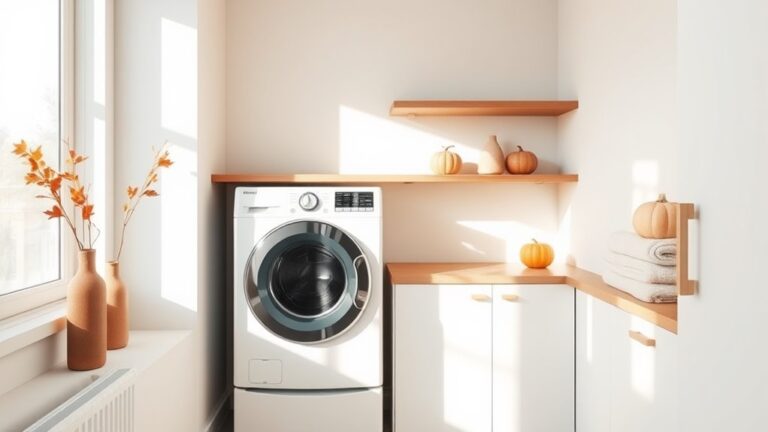 minimalist thanksgiving laundry decor