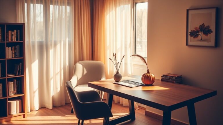 minimalist thanksgiving study room