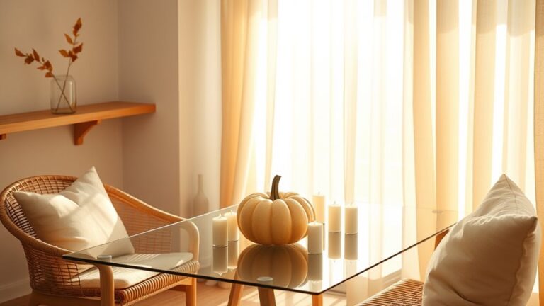 minimalist thanksgiving sunroom decor