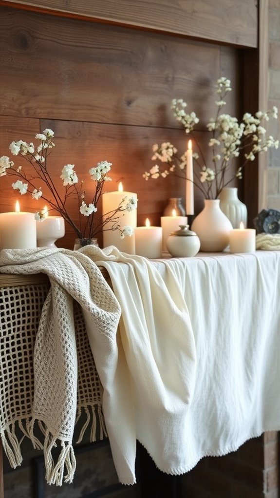 neutral toned textured fabrics