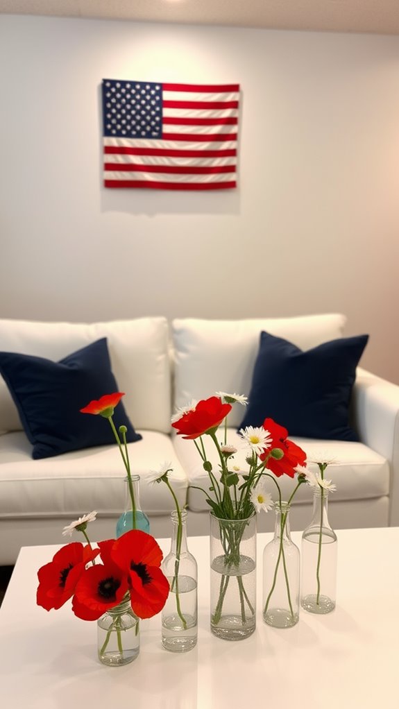 patriotic color scheme accents