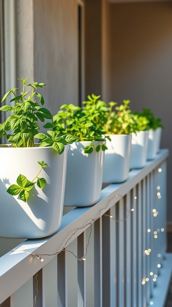 planting aromatic herbs outdoors