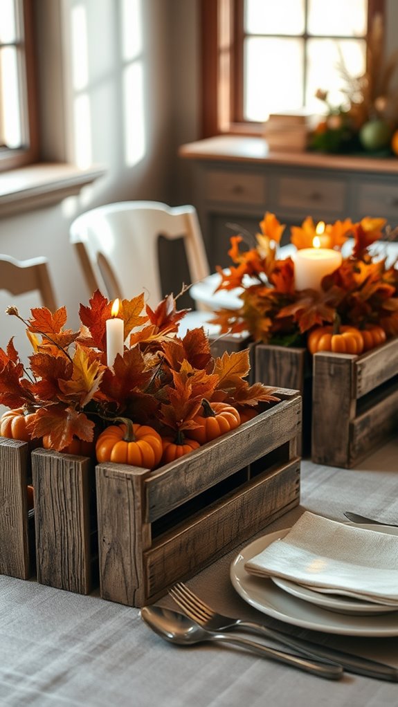 rustic crate table decor