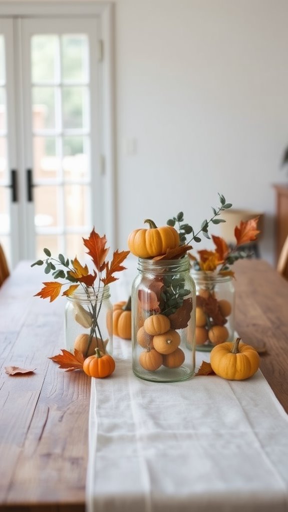 rustic glass jar decor