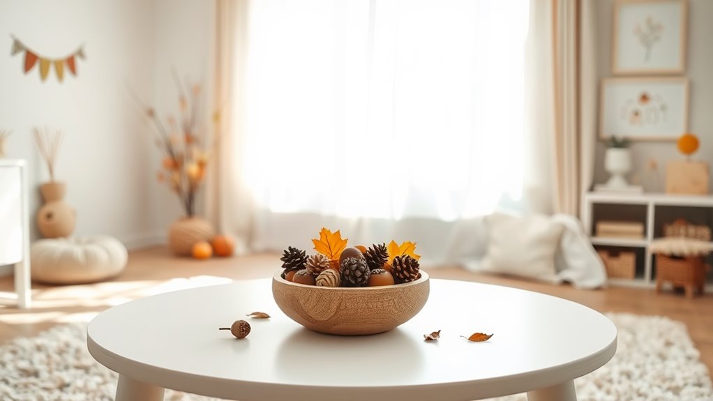 seasonal elements table centerpiece