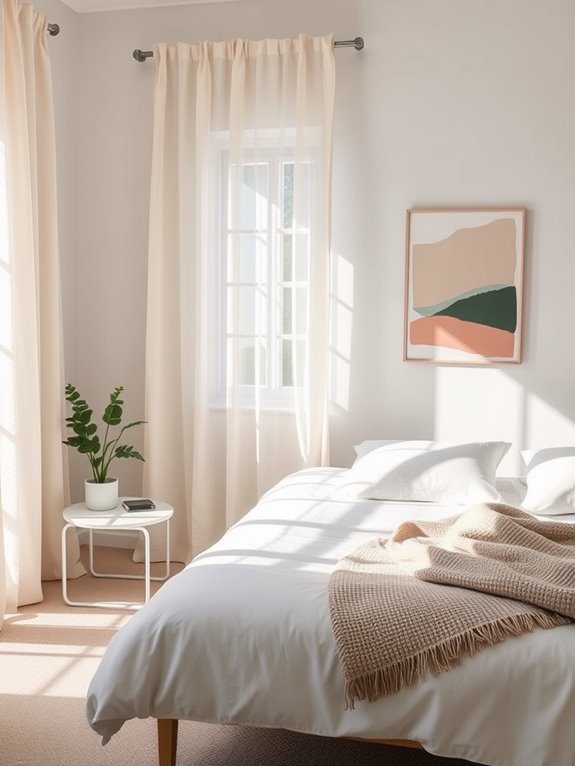 seasonal minimalist bedroom decor