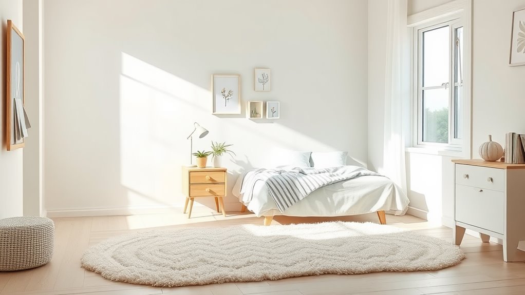 seasonal minimalist bedroom decor