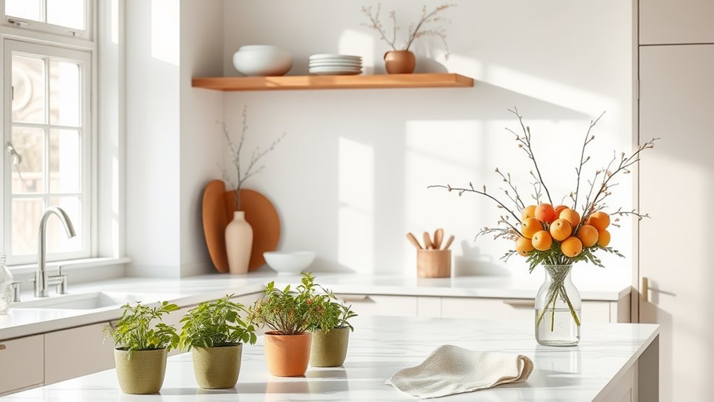 seasonal minimalist kitchen decor