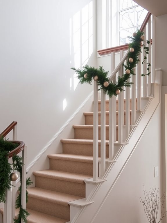 seasonal staircase decor selection