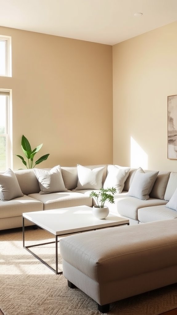select calming neutral tones