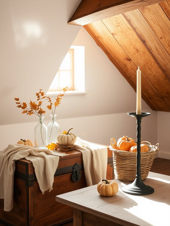 selecting fall attic decor