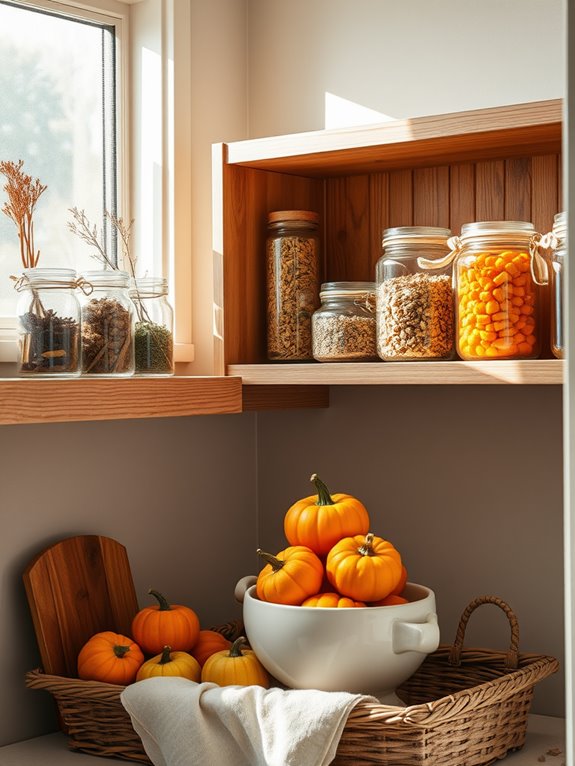 selecting fall pantry decor