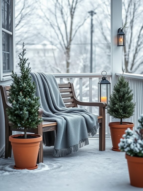 selecting winter porch decor