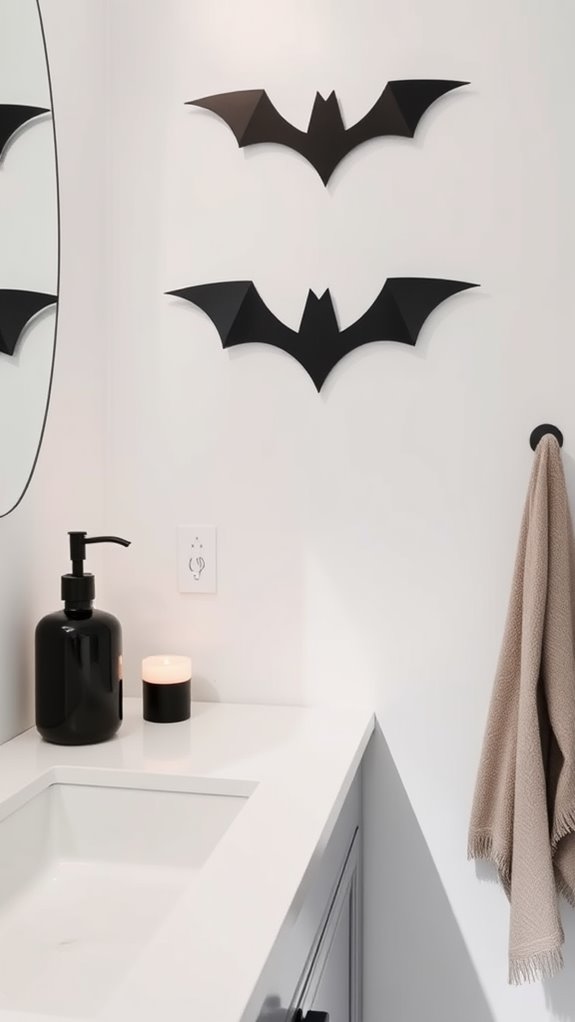 simple bat wall decor