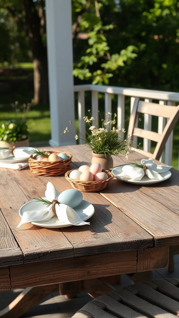 simple dining table setup
