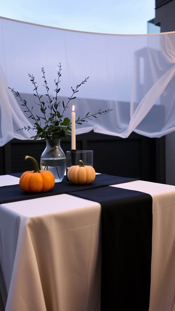 simple elegant dining arrangement