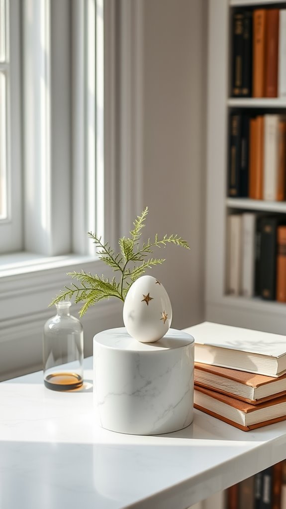 sophisticated decorative egg arrangements
