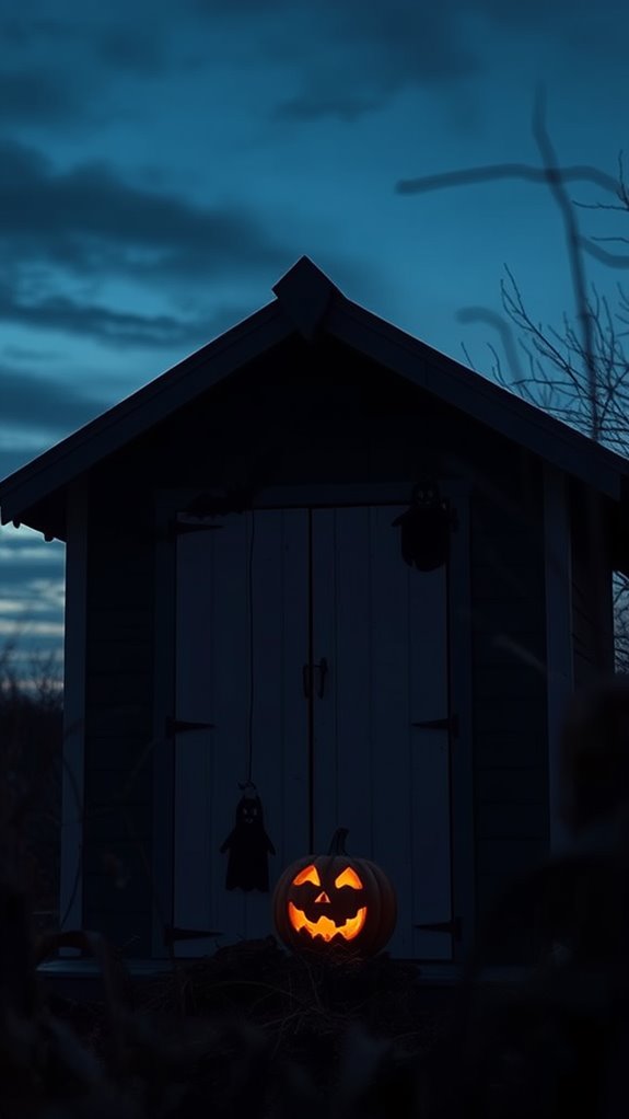 spooky simple silhouette decorations