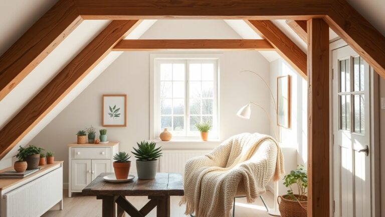 spring attic minimalist decor