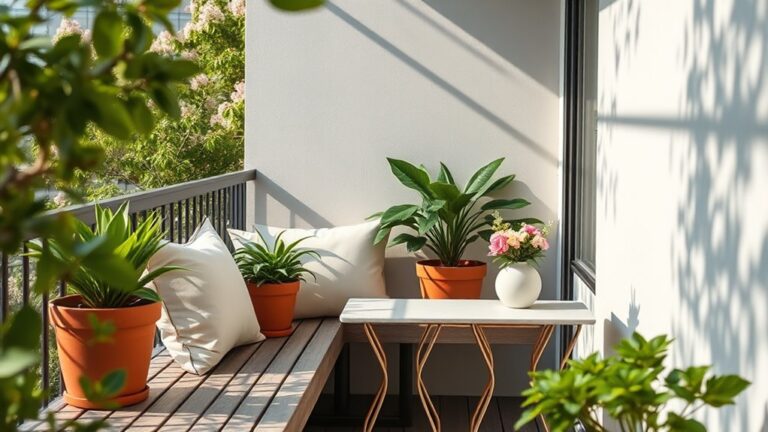 spring balcony minimalist decor