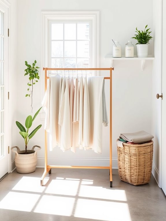 spring laundry room decor