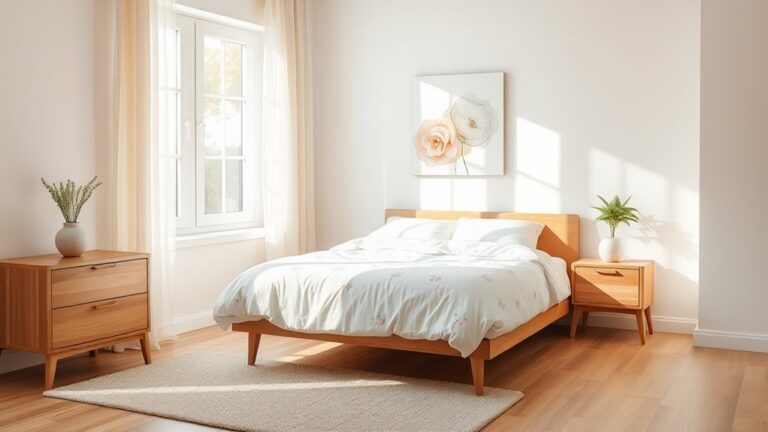 spring minimalist bedroom decor