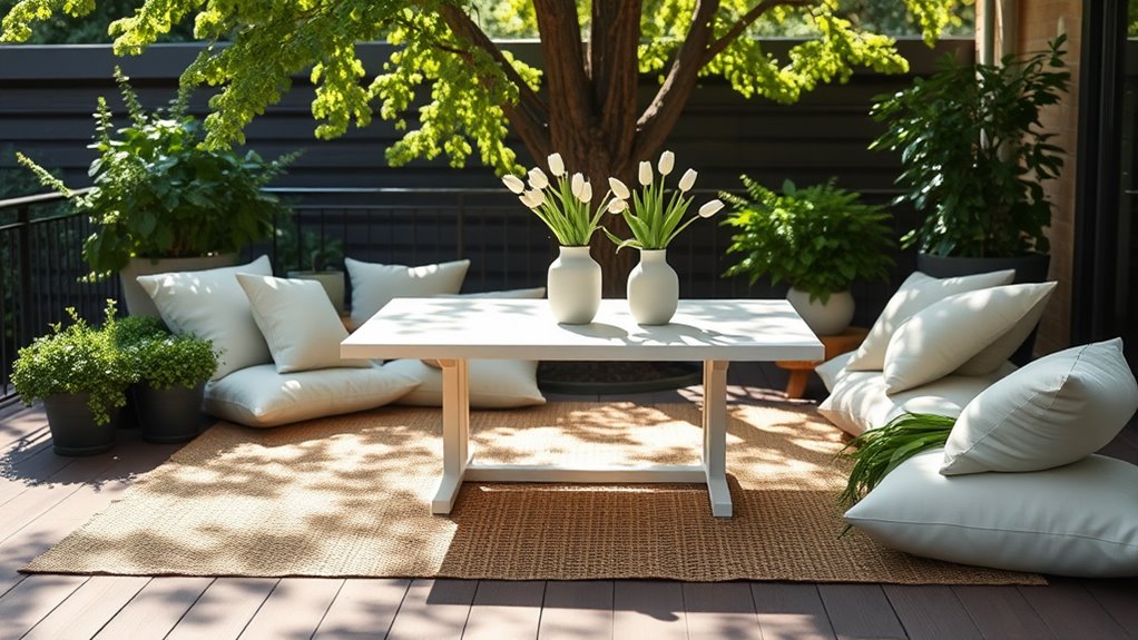 spring patio minimalist decor