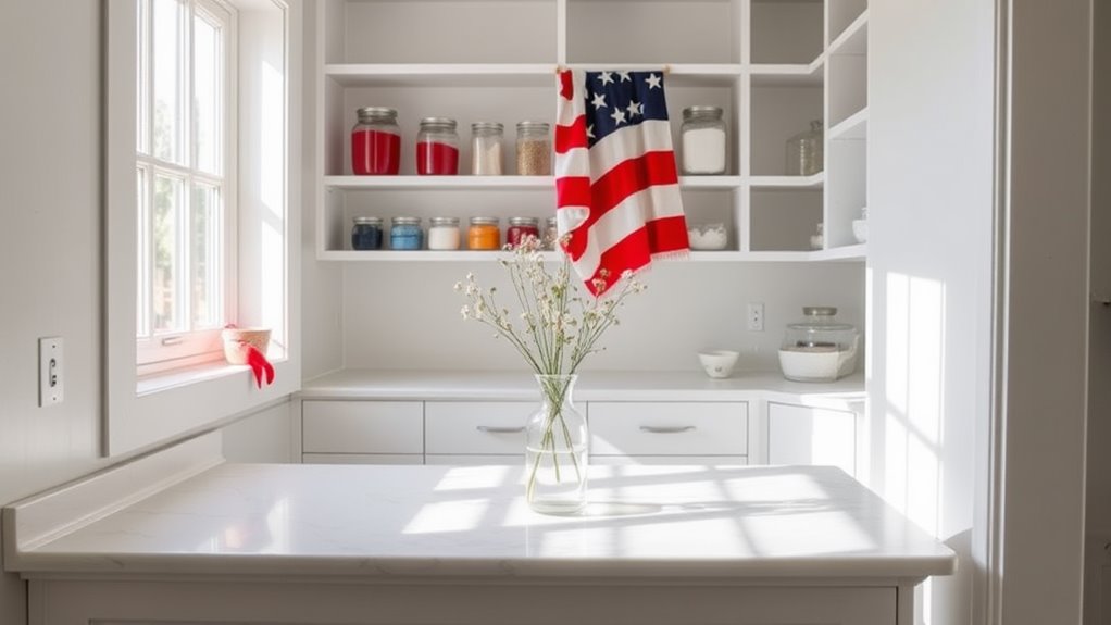 stylish fourth of july pantry