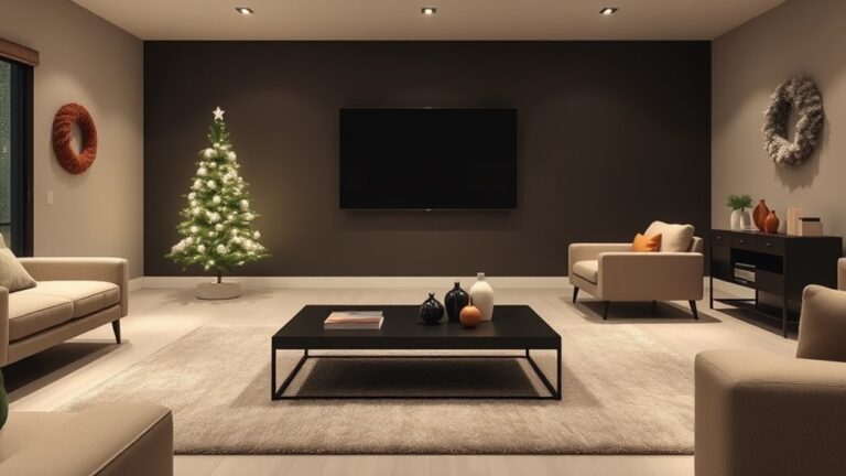 stylish minimalist christmas decor
