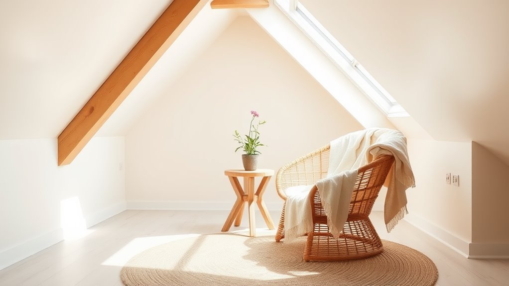 summer attic minimalist decor