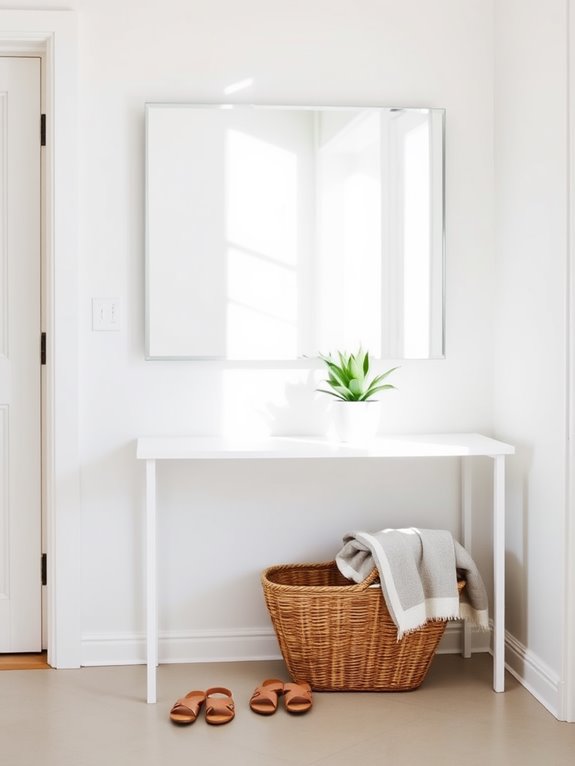 summer entryway minimalist tips