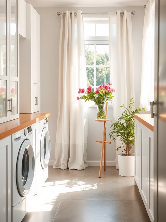 summer laundry room decor